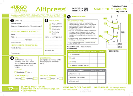 A thumbnail of the AltiMed AltiPress Lower Limb order form