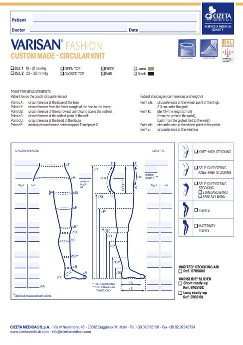 A thumbnail of the Varisan Fashion Lower Limb order form